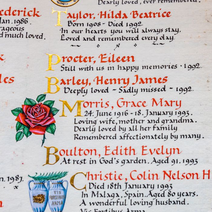 Book of Remembrance Inscriptions - Image 2