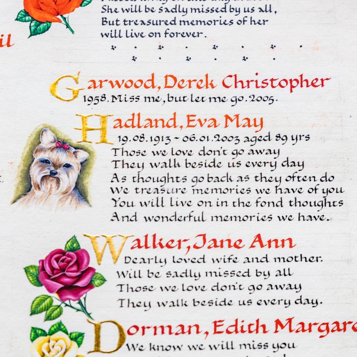 Book of Remembrance Inscriptions - Image 8